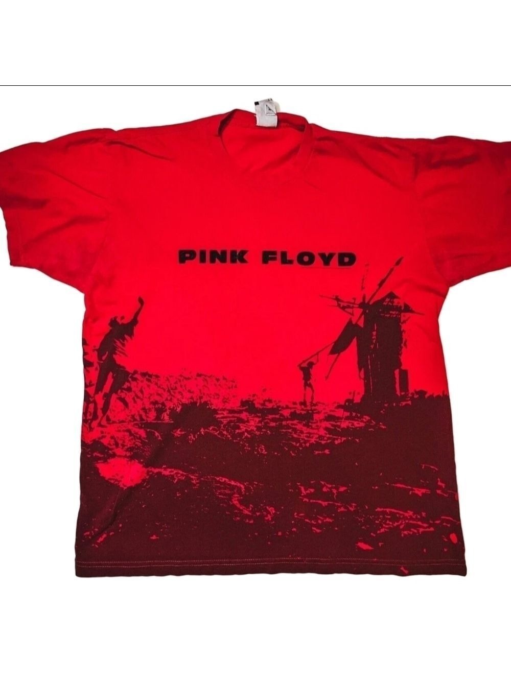 Men's Pink Floyd More Album Cover Short Sleeve Chaser Tee L Red Black